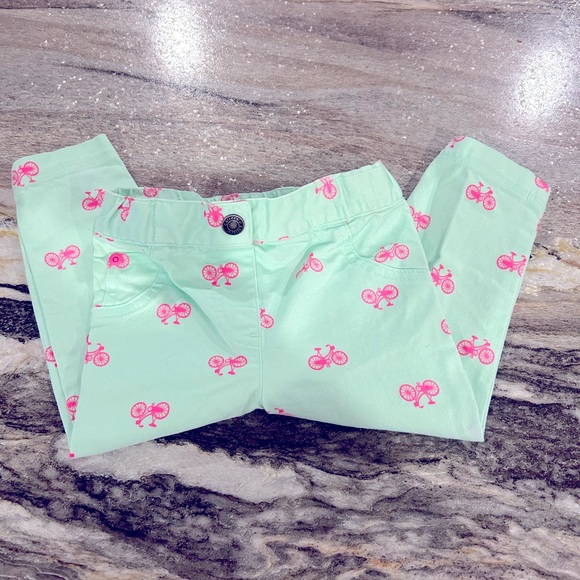Toddler Carters Bottoms- Mint Color with Bicycle pattern- Size 18MO - Picture 5 of 5